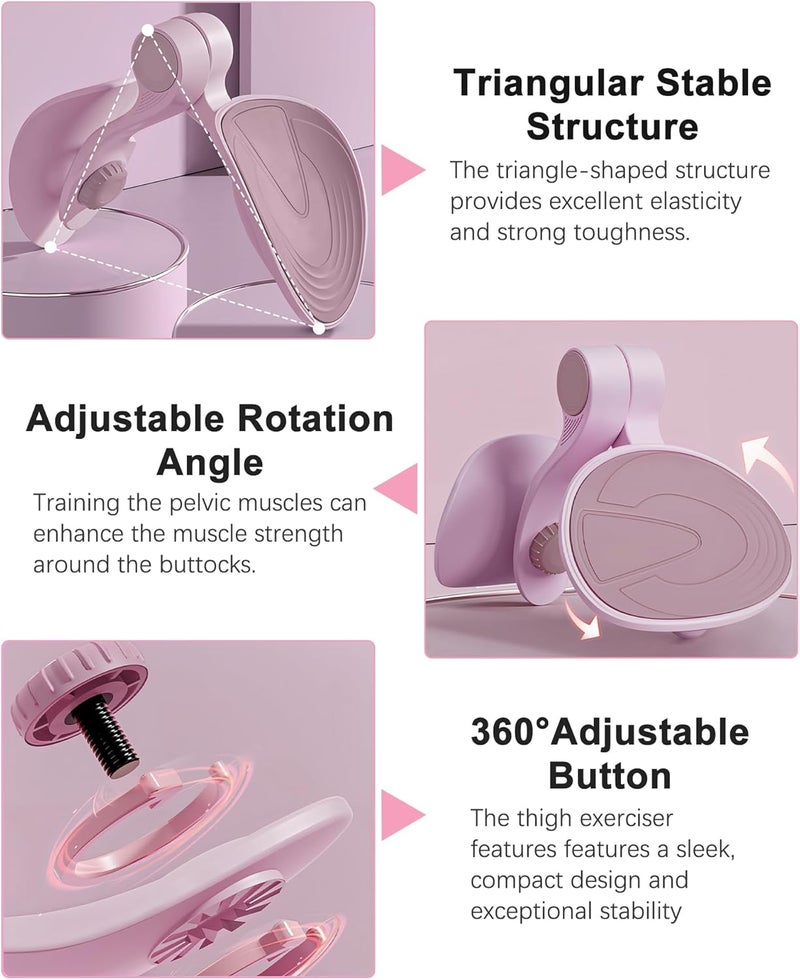 TINRIEF Kegel Exerciser, Pelvic Floor Muscle Exercise Devices for Women, Inner Thigh Exerciser Leg Workout Equipment Thigh Trainer for Male Hip Trimmer Inner Thigh Toner Workout - Image 2